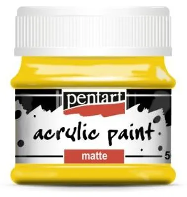 Produktbild von PENTART Acrylfarbe, matt, 50 ml, SONNENGELB
