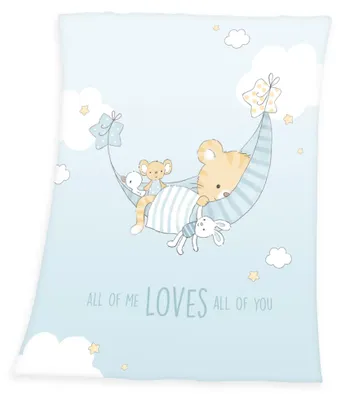 Produktbild von Baby Kuscheldecke Flauschdecke Wohndecke Little Tiger 75 x 100 cm