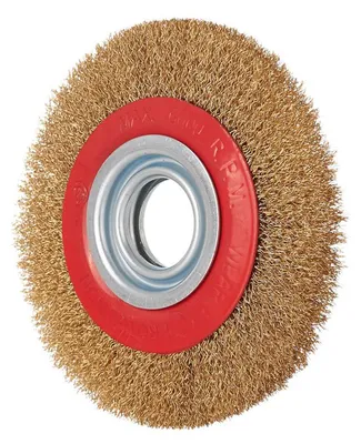 Obrázok produktu pre Drôtená kefa - kotúč 150 x 32mm - na čistenie a brúsenie kovu, Geko