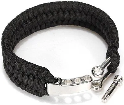 Productafbeelding van Paracord Survivalarmband voor Buiten - Verstelbare Noodhulparmband voor Reizen, Kamperen en Wandelen