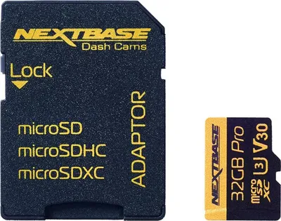 Produktbild von Nextbase NBDVRS2SD32GBU3, 32 GB, MicroSD, 100 MB/s, 60 MB/s, Class 3 (U3), Schwarz