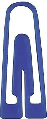 Produktbild von Alco Briefklammer Plastik 26mm blau 1000 Stück