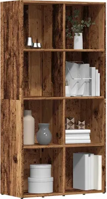 Obrázok produktu pre Maison Exclusive - Knižnica v štýle starého dreva 66x30x130 cm Drevený materiál
