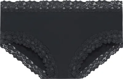 Produktbild von Jockey Damen Slip - Parisienne Boyleg, Mikrofaser, Spitze Schwarz L