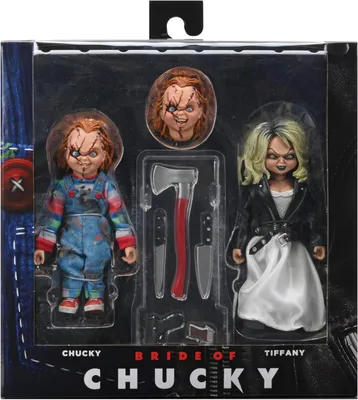 Produktbild von NECA Chucky & Tiffany 2-Pack, Actionfigur zum Sammeln, Film & TV-Serien