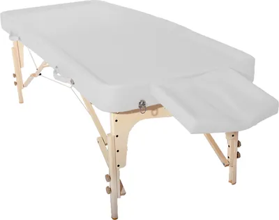 Produktbild von Ayurveda Massageliege Behandlungsliege klappbar "Rio" 81 cm (Weiß)