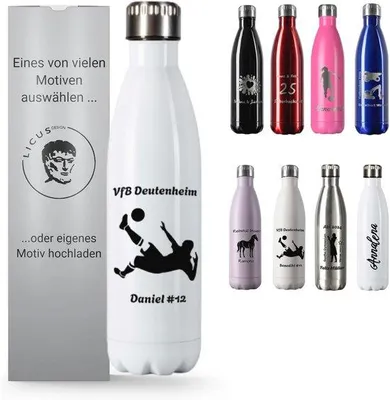 Obrázek produktu pro Termoska s rytinou, 750 ml - Personalizovaná láhev na pití s možností gravírování jména