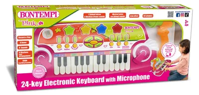 Zdjęcie produktu dla Bontempi keyboard zabawka 24 klawisze z mikrofonem Muzyczna zabawa