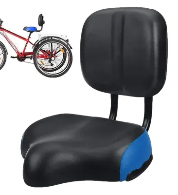 Image de Selle de vélo extra large avec dossier pour un confort optimal lors du vélo