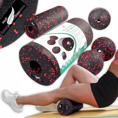 Zdjęcie produktu dla Roller, wałek do masażu, piłka, duoball, zestaw fitnes Medi Sleep