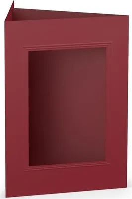 Produktbild von Passepartoutkarte B6 eckig Rosso