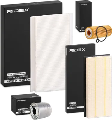 Produktbild von RIDEX Filterset Inspektionspaket Filtersatz passend für MERCEDES-BENZ A-Klasse (W169) B-Klasse (W245)