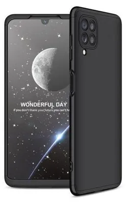 Produktbild von 360 Grad-Case für Samsung Galaxy A22 - Farbe: Schwarz - Modellkompatibilität: Für Samsung Galaxy A22 4G