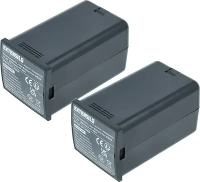 Produktbild von EXTENSILO 2x Akku kompatibel mit Godox WB300P, AD200, AD200pro, AD300 Pro Flash Blitzgerät, Kamera-Blitz (3200 mAh, 14,8 V, Li-Ion)
