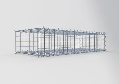 Produktbild von Anbaugabione Typ 2 100 cm x 20 cm x 40 cm (L x H x T), Maschenweite 5 cm x 5 cm, Spirale