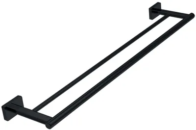 Immagine prodotto di Porta asciugamani doppio Ferro GRETA 600 mm nero opaco