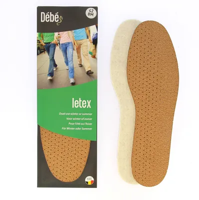 Produktbild von DEBE Letex - Einlegesohle aus Leder und Filz - 38
