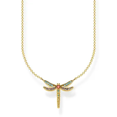 Produktbild von Thomas Sabo Kette Libelle klein für Damen aus 925er Silber, vergoldet