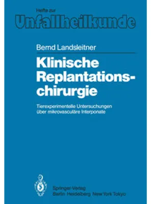 Obrázek produktu pro Klinische Replantationschirurgie