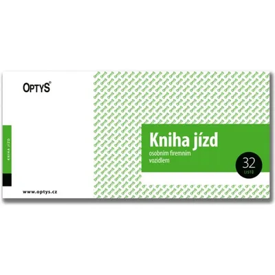 Obrázok produktu pre Tiskopis Kniha jízd firemního vozidla Optys, 210x100 mm, 32 listů