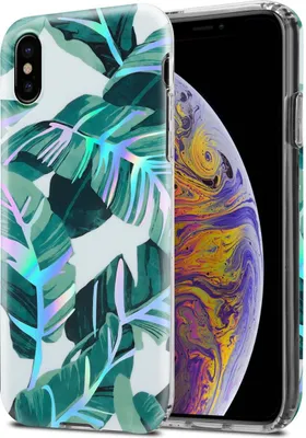 Produktbild von Cadorabo Hülle für Apple iPhone XS MAX Schutz Hülle mit Weiß TPU Etui Blumen Flower Cover Case