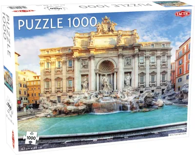 Imagen del producto de Tactic Around the World: Fontana de Trevi, Roma - 1000 piezas, 1000 unidades, Ciudad, 9 años