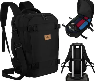 Produktbild von PTN BIELIK-6491 Schwarzer Reiserucksack