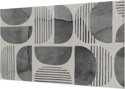 Produktbild von Selbstklebende Fototapete - Wandbilder für Wohnzimmer - 416x254 - Dekorative Wandfolie - Modernes Design für Wanddekoration - Tapeten für Innenräume - Geometrische Formen