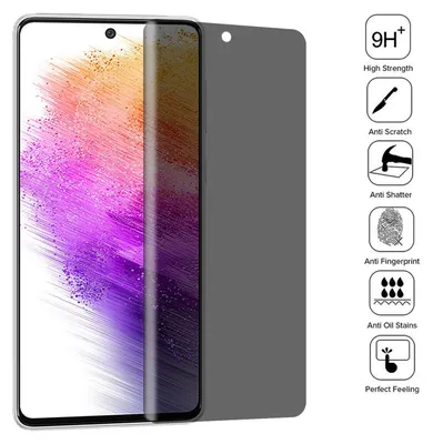 Obrázek produktu pro Pro Samsung Galaxy A73 5G 3D LCD displej 0,2 mm H9 Ochrana soukromí Tvrzené sklo