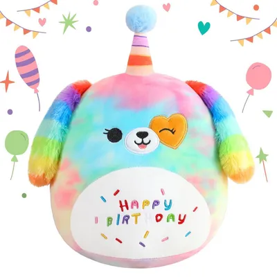 Produktbild von Plüschtier, Regenbogenhund, Kuscheltier, Geburtstag, 35 cm