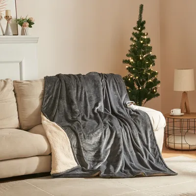 Produktbild von Elektrická vyhrievacia deka "Archi" s 10 úrovňami 200 x 150 cm tmavosivá