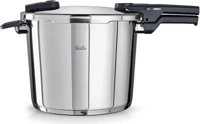 Produktbild von Fissler Schnellkochtopf Vitaquick 10 L – Edelstahl, Induktion, 2 Garstufen,  Germany