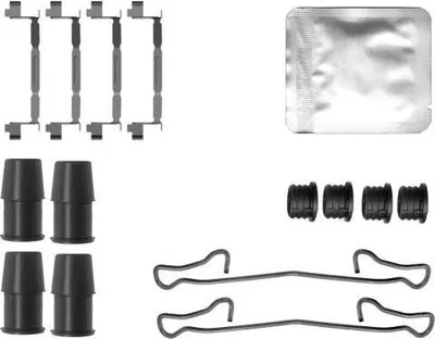 Produktbild von TEXTAR 82561000 Zubehörsatz Scheibenbremsbelag Vorne für FIAT 500 (312) 500 C (312) Panda Schrägheck (312, 319) Panda Van (312, 519) für LANCIA