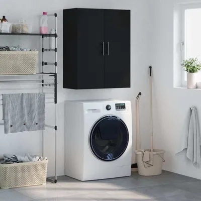 Image de vidaXL Armoire murale noir 69,5x34x90 cm