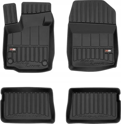 Immagine prodotto di Tappetini, Tappetini Per I Piedi, Tappetini In Gomma, Renault Twingo 2 2007-2014, Profilo 3D