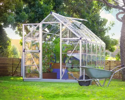 Image de Serre de jardin 5.6m² argent - Palram - 701627 - harmony