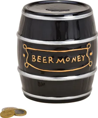 Image de Tirelire en céramique tonneau de bière