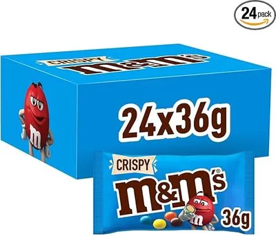 Produktbild von m&m's CRISPY Schokobonbons 24x 36,0 g