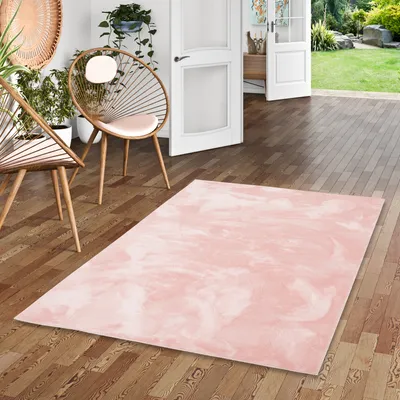Produktbild von Luxus Super Soft Fellteppich Pearl Rosa, Größe:200x290 cm