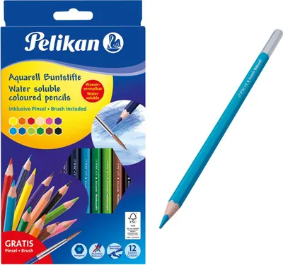 Produktbild von Pelikan Buntstifte Standard Aquarell BSA12LN 12Stk.