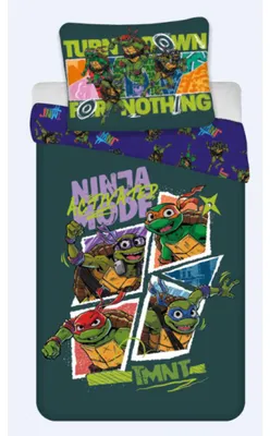 Immagine prodotto di Tartarughe Ninja Attivate Copripiumino 100×135 cm, 40×60 cm