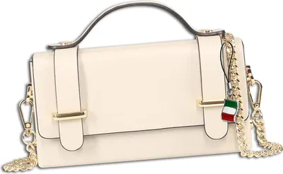 Produktbild von Florence Damen Tasche Handtasche Leder beige Maße 5x19x10cm OTF841I1