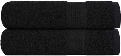 Produktbild von Duschtücher FROGN 2 Stk. Schwarz 70x140 cm 360 g/m²