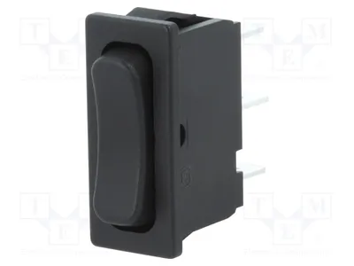 Immagine prodotto di 1 x 100 mΩ, materiale UL94V-2, codice 01838.3502, marca Wippsc, 6A/250VAC, grado di protezione IP40, posizione: 3 (ON-OFF-ON)