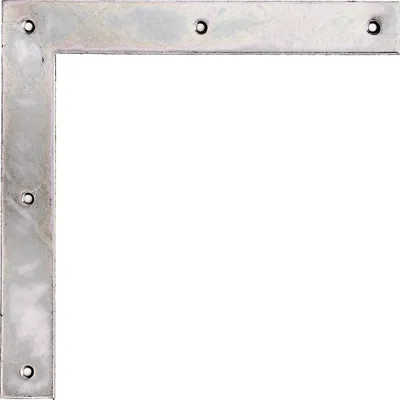 Immagine prodotto di Alberts 312886 Staffa per cancello, zincata, passivata a film spesso, 300 x 300 x 40 mm, set da 2