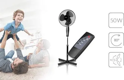 Immagine prodotto di Oscillatore ad alta velocità da 42 cm con timer da 75 ore, nero