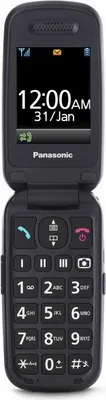 Produktbild von Panasonic KX-TU446, Klappgehäuse, Single SIM, 6,1 cm (2.4"), 320 x 240 Pixel, Bluetooth, Rot