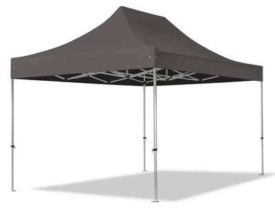 Produktbild von TOOLPORT 3x4,5m Aluminium Faltpavillon, ohne Seitenteile, dunkelgrau