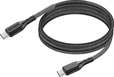 Productafbeelding van Forcell, USB-C naar USB-C kabel, 240W PD 3.1, gevlochten, 1 meter, zwart