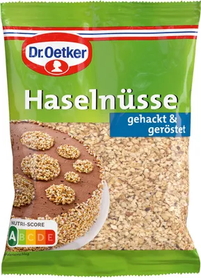 Zdjęcie produktu dla Orzechy laskowe Oetker posiekane 0,1 kg